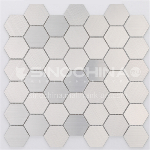Aluminum (hexagonal) metal mosaic